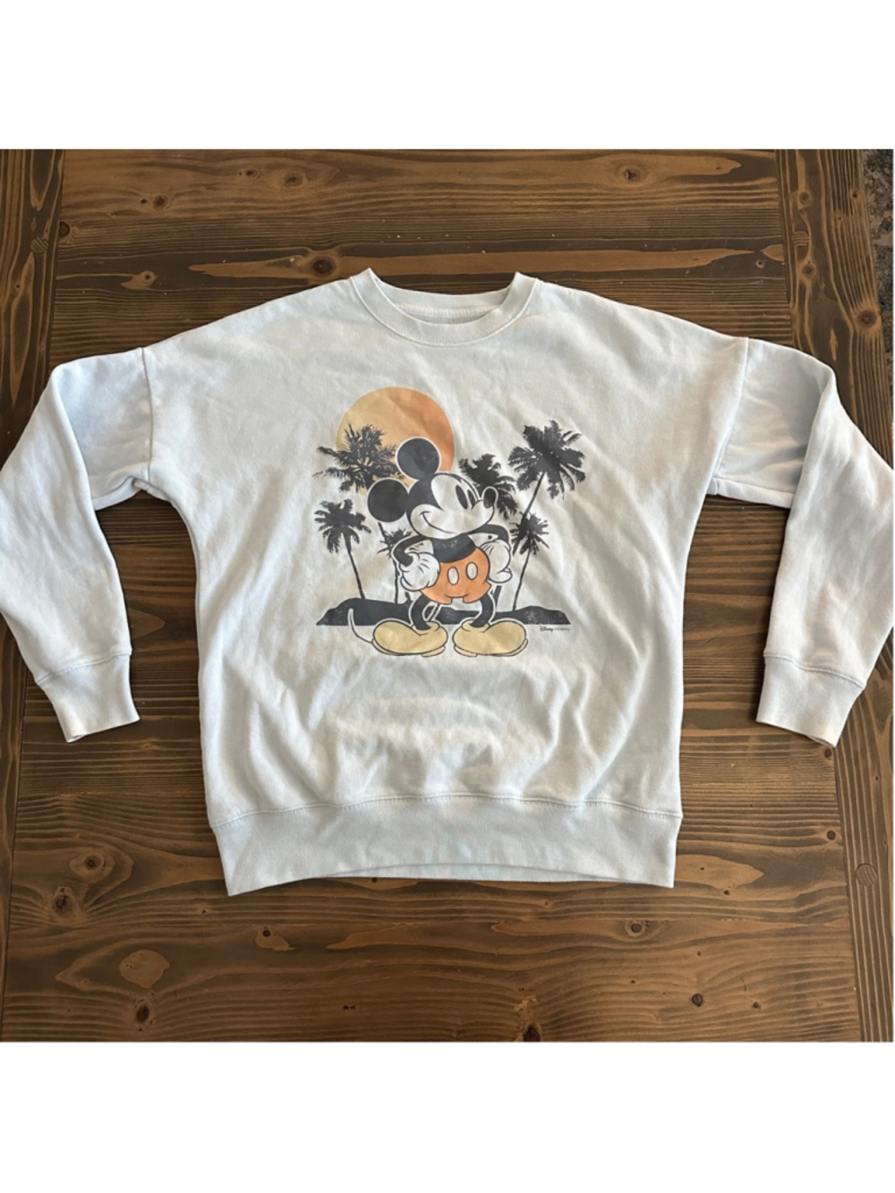 Girls Abercrombie Kids Mickey Mouse Sweatshirt 15/16 Thumbholes